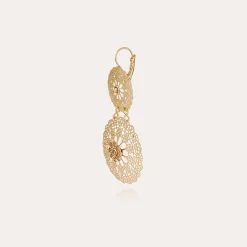 Gas Bijoux Flocon Double earrings mini gold^Femme Boucles D'oreilles