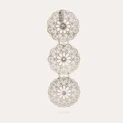 Gas Bijoux Flocon Triple earrings mini silver^Femme Boucles D'oreilles