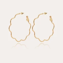 Gas Bijoux Florette hoop earrings gold^Femme Boucles D'oreilles|Bijoux Dorés