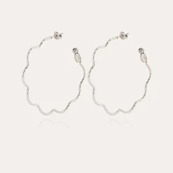 Gas Bijoux Florette hoop earrings silver^Femme Boucles D'oreilles|Bijoux Argentés