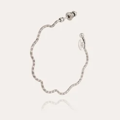 Gas Bijoux Florette hoop earrings small size silver^Femme Boucles D'oreilles|Bijoux Argentés