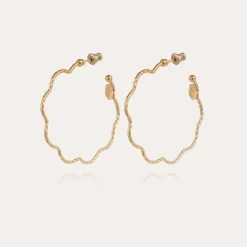 Gas Bijoux Florette hoop earrings small size gold^Femme Boucles D'oreilles|Bijoux Dorés