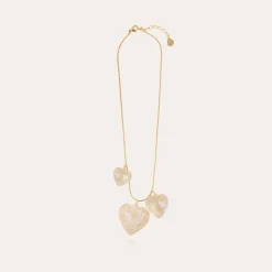 Gas Bijoux Gilot necklace large size gold - White Mother-of-pearl^Femme Colliers