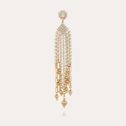 Gas Bijoux Grace strass earrings gold^Femme Boucles D'oreilles