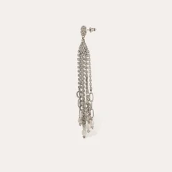 Gas Bijoux Grace strass earrings silver^Femme Boucles D'oreilles