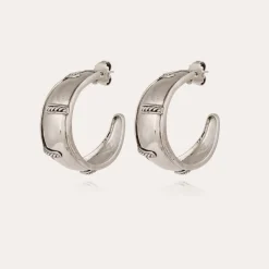 Gas Bijoux Idra hoop earrings silver^Femme Boucles D'oreilles