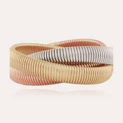 Gas Bijoux Infinity three rows bracelet bicolor^Femme Bracelets