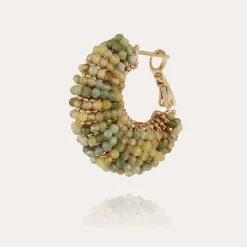 Gas Bijoux Izzia earrings small size gold - Gemstones^Femme Boucles D'oreilles