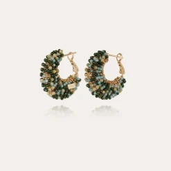Gas Bijoux Izzia earrings small size gold - Gemstones^Femme Boucles D'oreilles