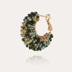 Gas Bijoux Izzia earrings small size gold - Gemstones^Femme Boucles D'oreilles