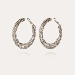 Gas Bijoux Izzia earrings very large size silver^Femme Boucles D'oreilles|Bijoux Argentés