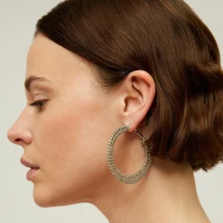 Gas Bijoux Izzia earrings very large size silver^Femme Boucles D'oreilles|Bijoux Argentés