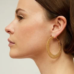 Gas Bijoux Izzia very large size earrings gold^Femme Boucles D'oreilles|Bijoux Dorés