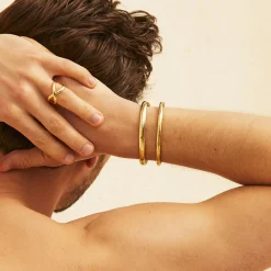 Gas Bijoux Jonc bracelet small size gold^Homme Bracelets Homme|Joncs Homme