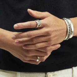 Gas Bijoux Jonc ring large size silver^Homme Bagues Homme|Bijoux Argentés Homme