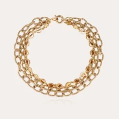 Gas Bijoux Kamae 3 rows necklace gold^Femme Colliers