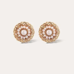 Gas Bijoux Leonie earrings gold - Cultured pearls^Femme Boucles D'oreilles|Boucles D'oreilles