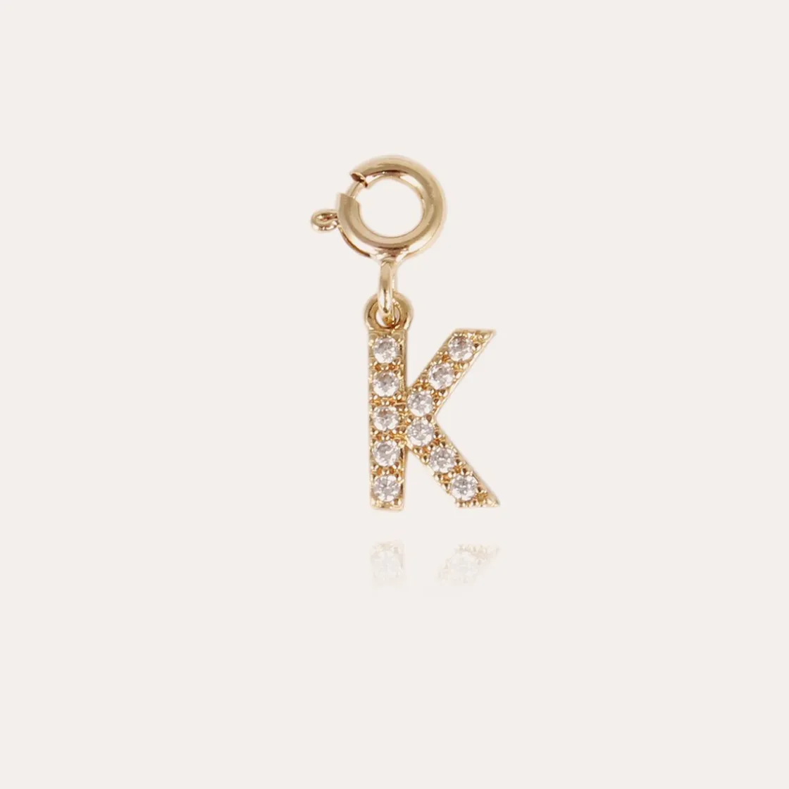 Gas Bijoux Letter K pendant charms strass gold^ Colliers & Bracelets Lettres Découvrir