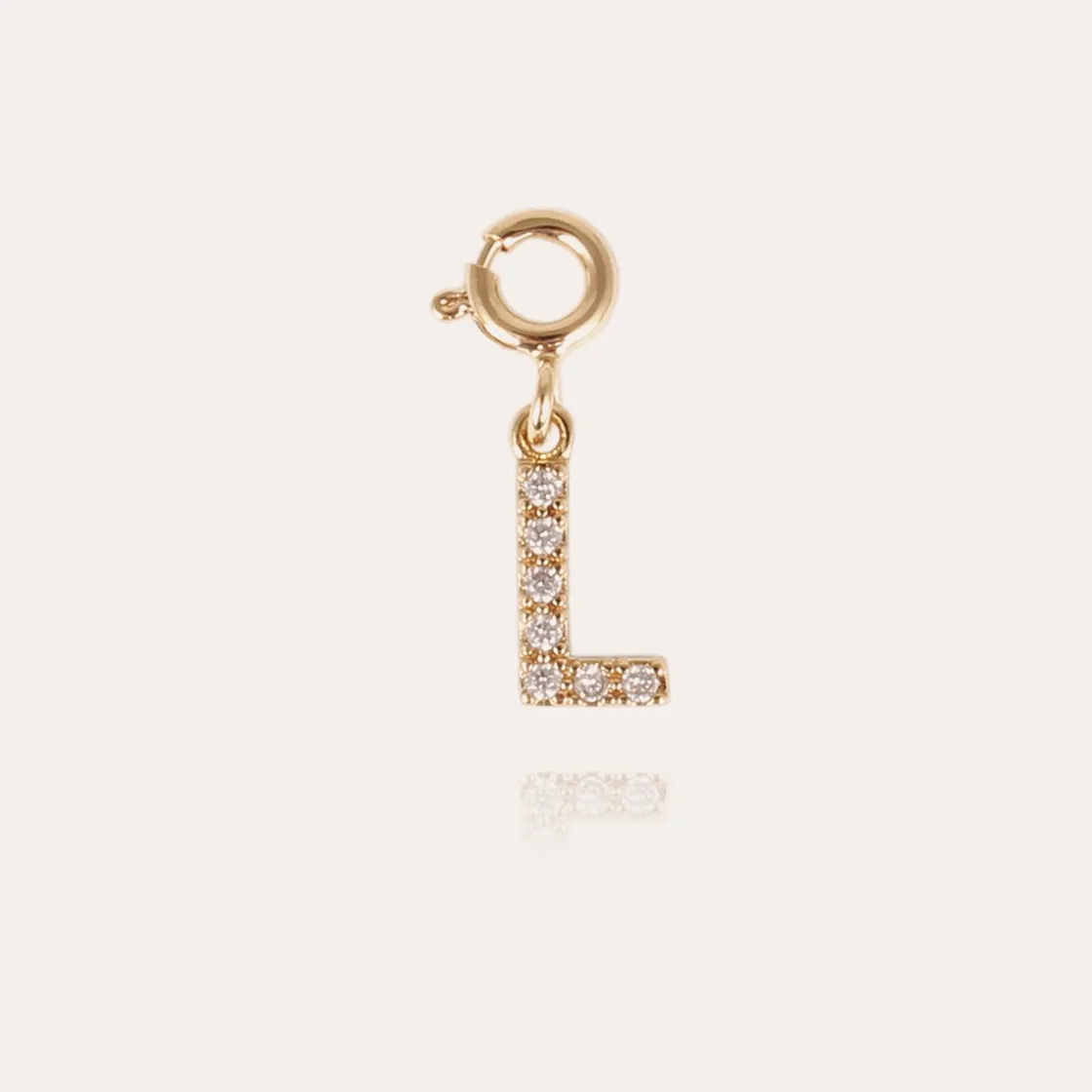 Gas Bijoux Letter L pendant charms strass gold^ Colliers & Bracelets Lettres Découvrir