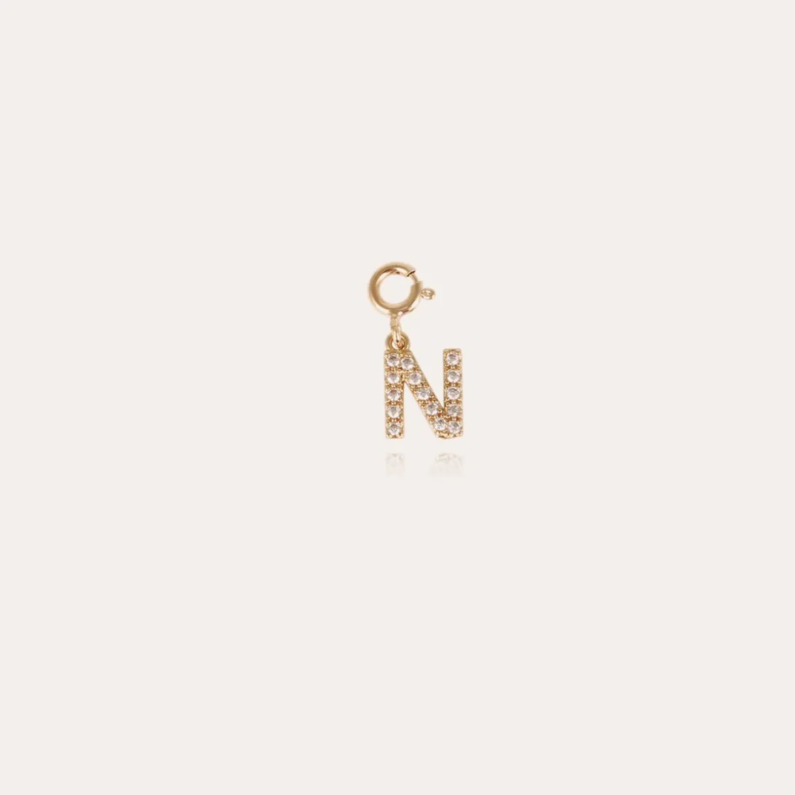 Gas Bijoux Letter N pendant charms strass gold^ Colliers & Bracelets Lettres Découvrir