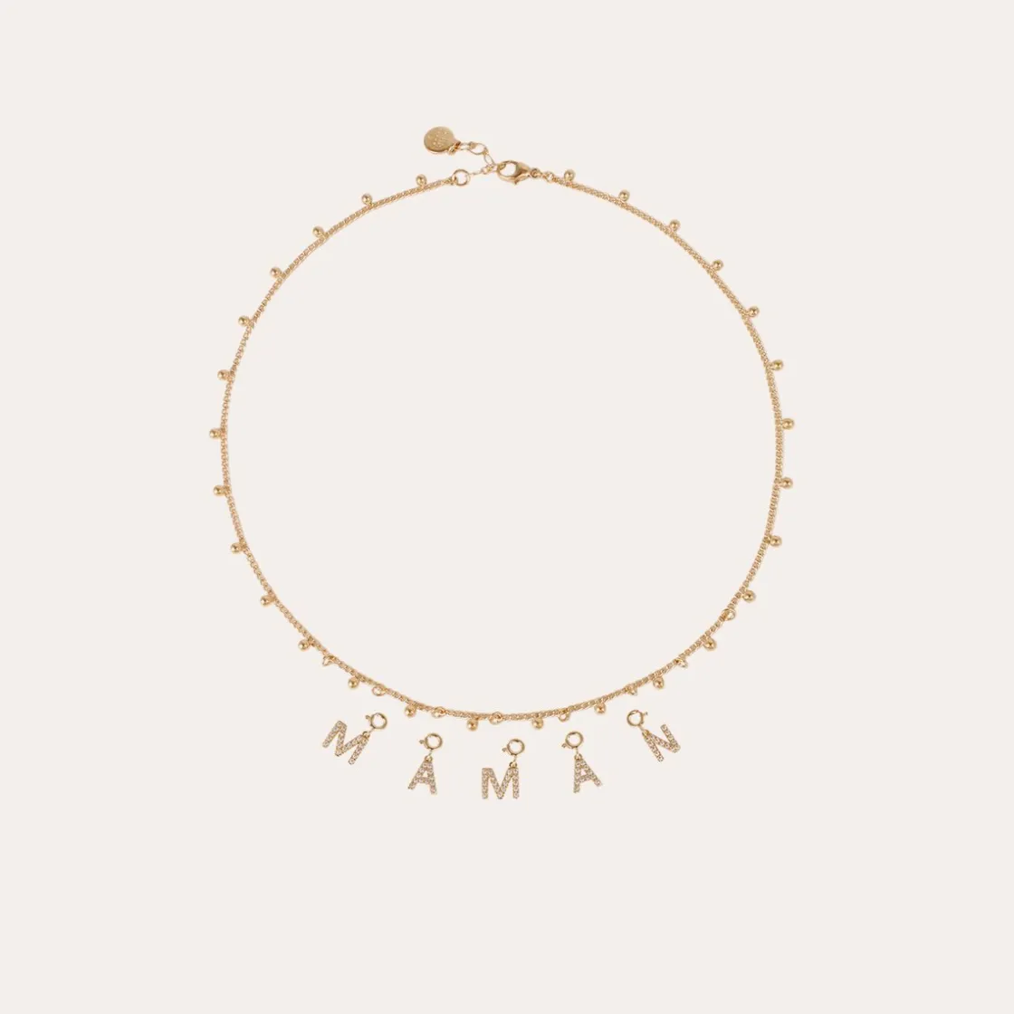 Gas Bijoux Letter N pendant charms strass gold^ Colliers & Bracelets Lettres Découvrir