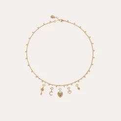 Gas Bijoux Letter X pendant charms strass doré^ Colliers & Bracelets Lettres Découvrir