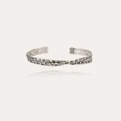 Gas Bijoux Liane crossed bracelet silver^Femme Bracelets|Bijoux Argentés