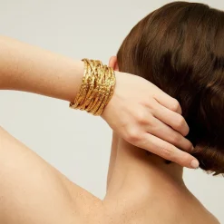Gas Bijoux Liane cuff bracelet gold^Femme Bracelets|Bijoux Dorés