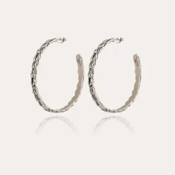 Gas Bijoux Liane hoop earrings silver^Femme Boucles D'oreilles|Bijoux Argentés