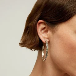 Gas Bijoux Liane hoop earrings silver^Femme Boucles D'oreilles|Bijoux Argentés