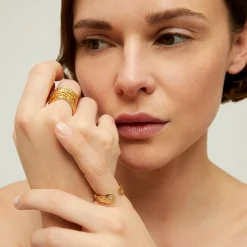 Gas Bijoux Liane jonc Bis ring gold^Femme Bagues