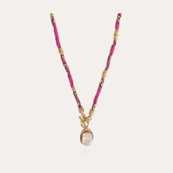 Gas Bijoux Lima Scaramouche necklace gold - White Mother-of-pearl^Femme Colliers