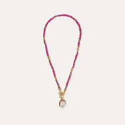 Gas Bijoux Lima Scaramouche necklace gold - White Mother-of-pearl^Femme Colliers