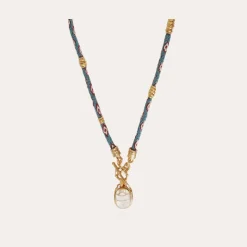 Gas Bijoux Lima Scaramouche necklace gold - White Mother-of-pearl^Femme Colliers