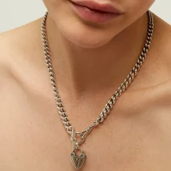 Gas Bijoux Locked necklace silver^Femme Colliers|Bijoux Argentés