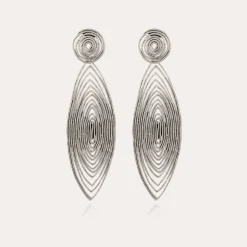 Gas Bijoux Longwave earrings large size silver^Femme Boucles D'oreilles|Bijoux Argentés