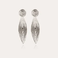 Gas Bijoux Longwave earrings small size silver^Femme Boucles D'oreilles|Bijoux Argentés