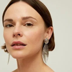 Gas Bijoux Longwave earrings small size silver^Femme Boucles D'oreilles|Bijoux Argentés