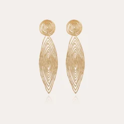 Gas Bijoux Longwave earrings small size gold^Femme Boucles D'oreilles|Bijoux Dorés