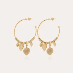 Gas Bijoux Love hoop earrings mini gold^Femme Boucles D'oreilles|Bijoux Dorés