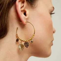 Gas Bijoux Love hoop earrings mini gold^Femme Boucles D'oreilles|Bijoux Dorés