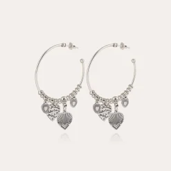 Gas Bijoux Love hoop earrings mini silver^Femme Boucles D'oreilles|Bijoux Argentés