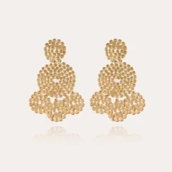 Gas Bijoux Lucky sequin earrings small size gold^Femme Boucles D'oreilles|Bijoux Dorés