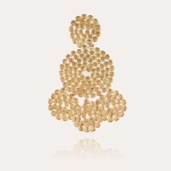 Gas Bijoux Lucky sequin earrings small size gold^Femme Boucles D'oreilles|Bijoux Dorés