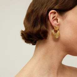 Gas Bijoux Luna Wave earrings mini gold^Femme Boucles D'oreilles|Bijoux Dorés