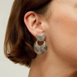 Gas Bijoux Luna Wave earrings mini silver^Femme Boucles D'oreilles|Bijoux Argentés