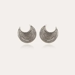 Gas Bijoux Luna Wave studs earrings silver^Femme Boucles D'oreilles|Bijoux Argentés