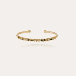 Gas Bijoux Lyre bangle bracelet small size gold - Gemstones^Femme Bracelets