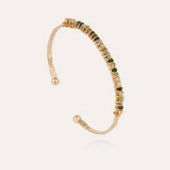 Gas Bijoux Lyre bangle bracelet small size gold - Gemstones^Femme Bracelets