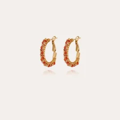 Gas Bijoux Lyre hoop earrings gold -^Femme Boucles D'oreilles